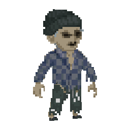 Zombie — one-handed scratch